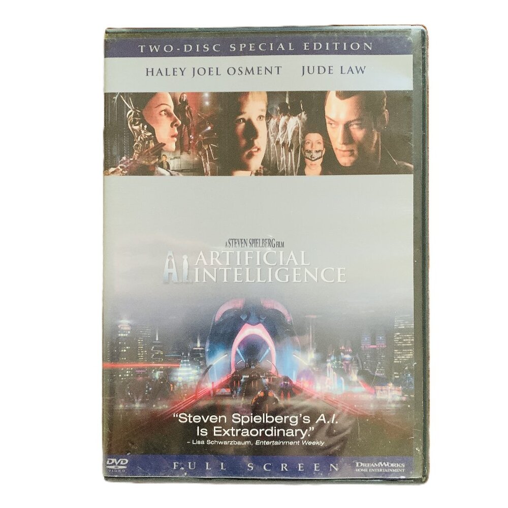 Artificial Intelligence DVD 2 Disc Special Addition Full Frame Regions ALL PG-13